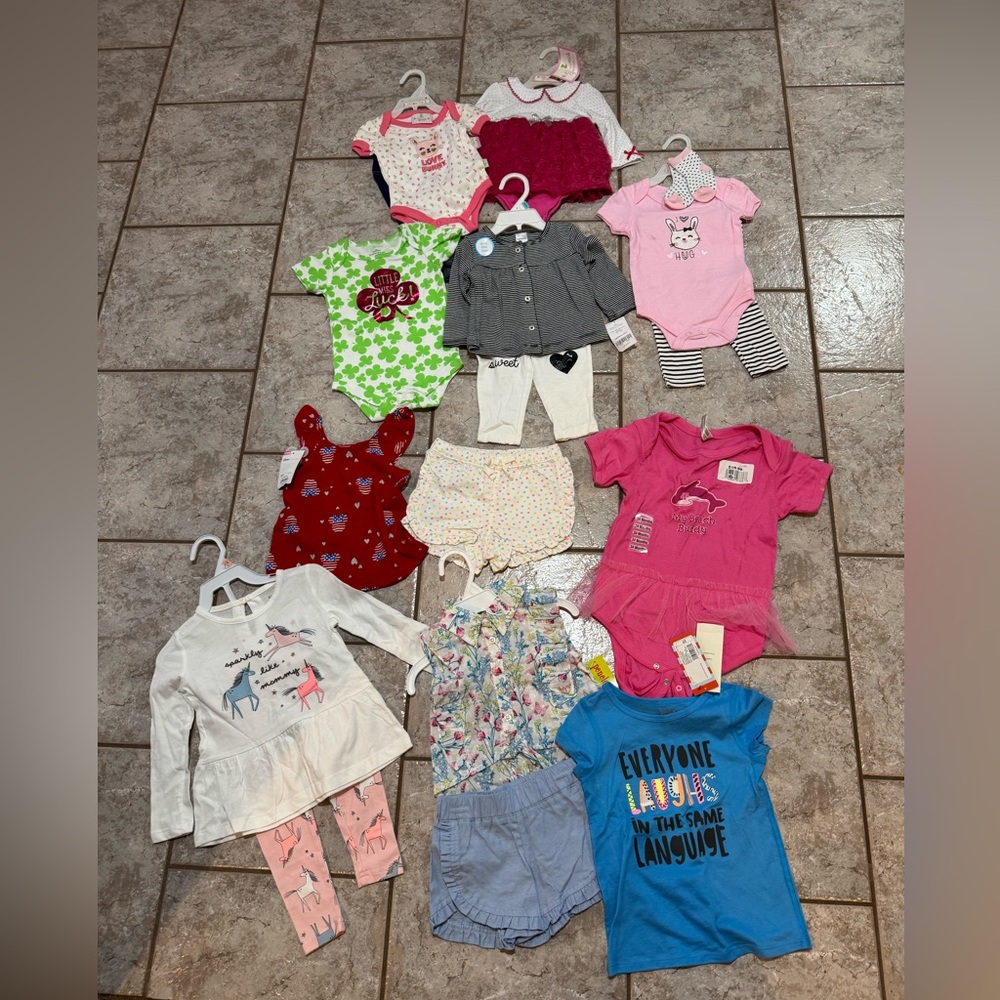 Assorted Girl Clothes 3-24 Months ALL NEW